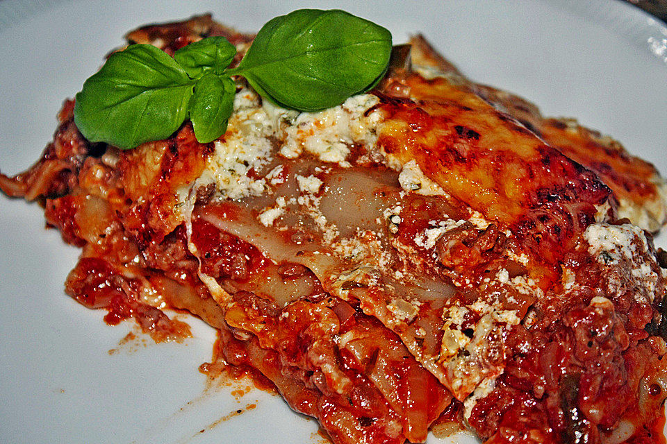 Gemüse - Hackfleisch - Lasagne