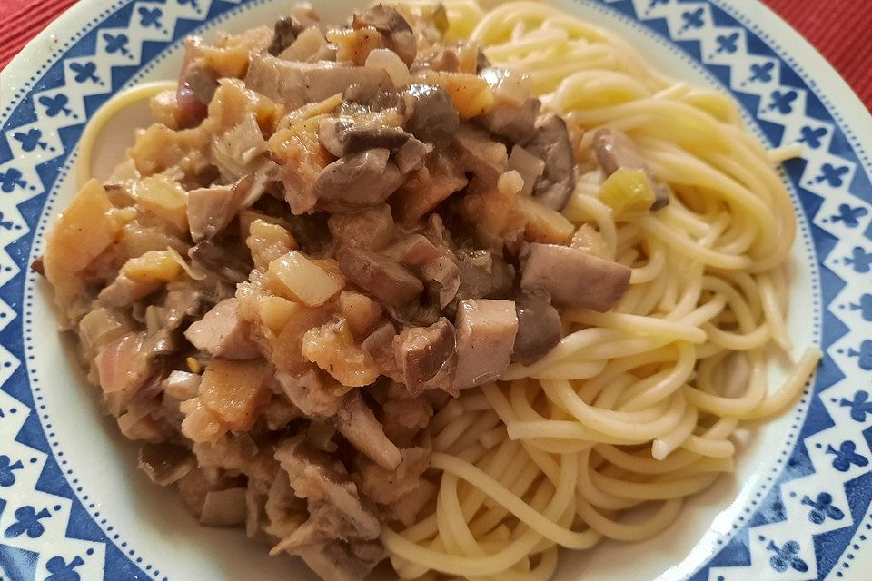 Pasta mit Quitten - Sauce