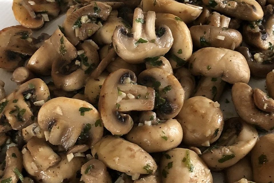 Knoblauch-Champignons