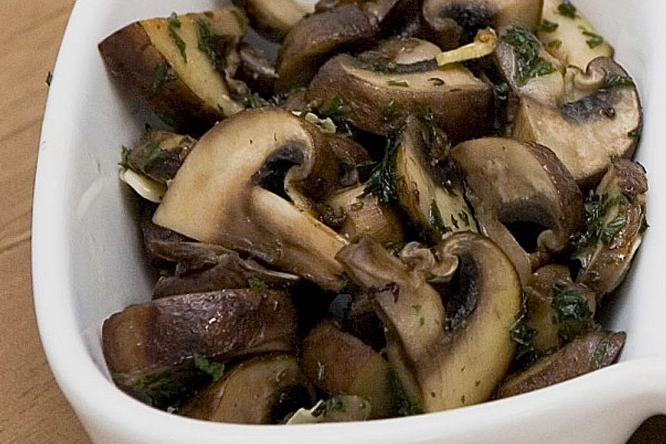 Knoblauch-Champignons