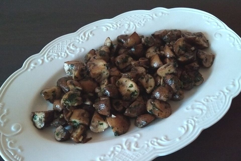 Knoblauch-Champignons