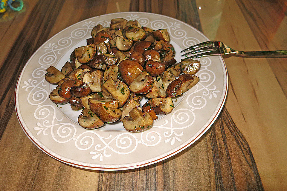 Knoblauch-Champignons