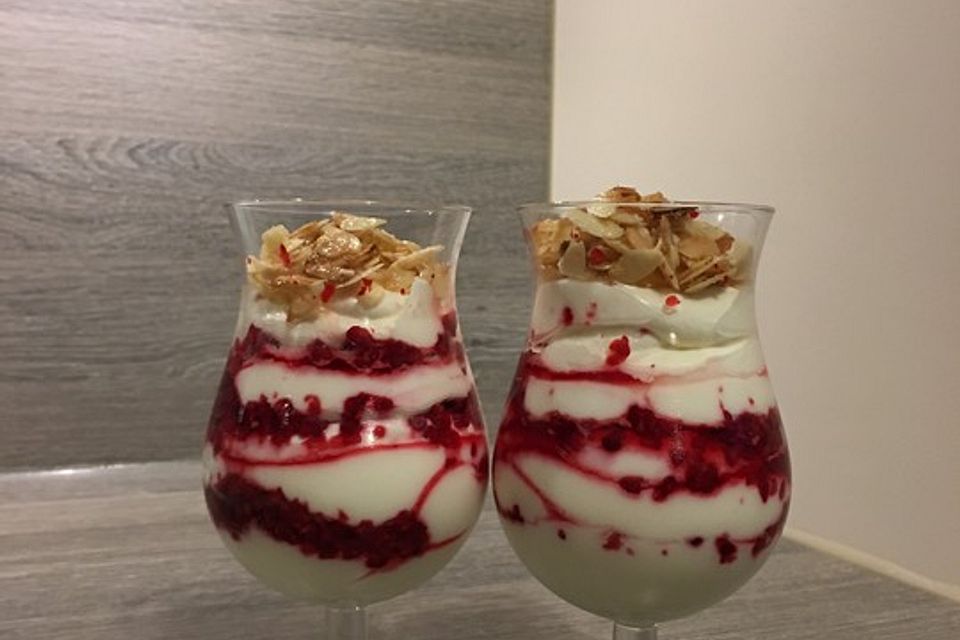 Schnelles Himbeer Dessert