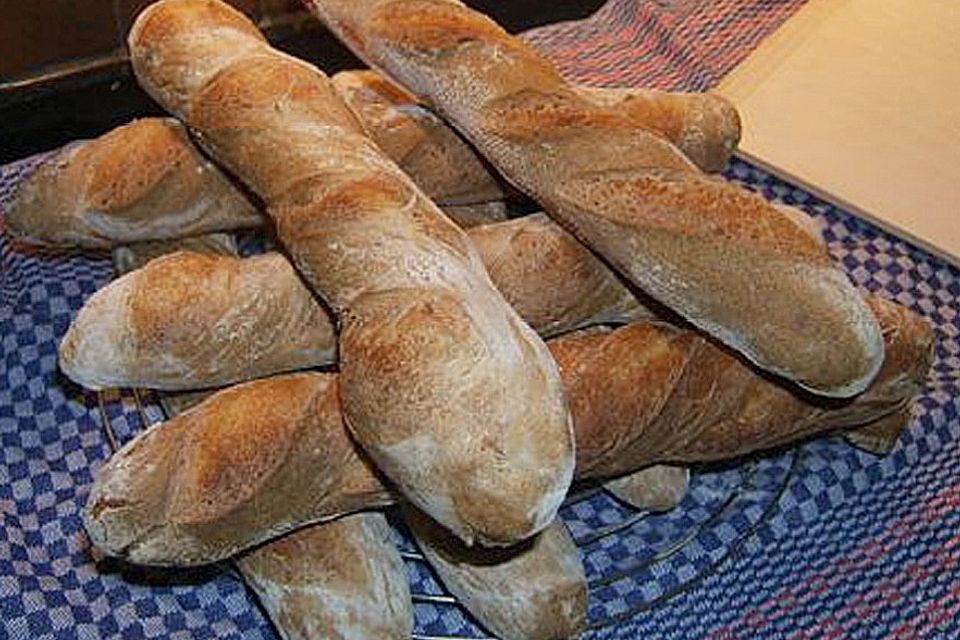 Baguette mit Sauerteig