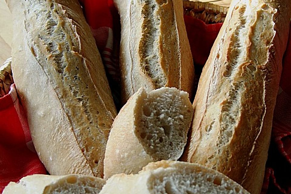 Baguette mit Sauerteig