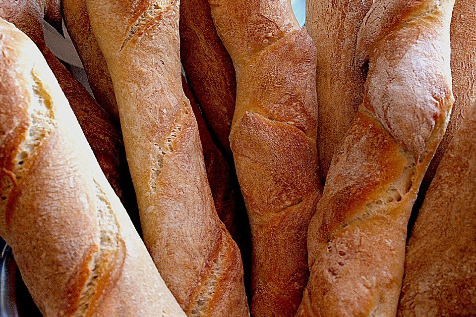 Baguette mit Sauerteig