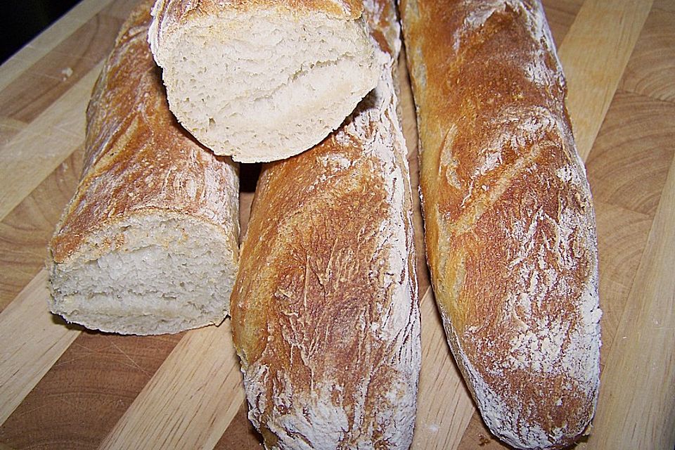 Baguette mit Sauerteig