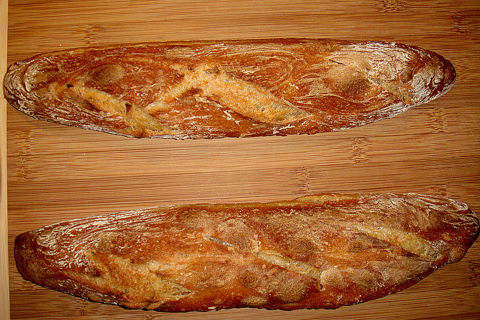 Baguette mit Sauerteig