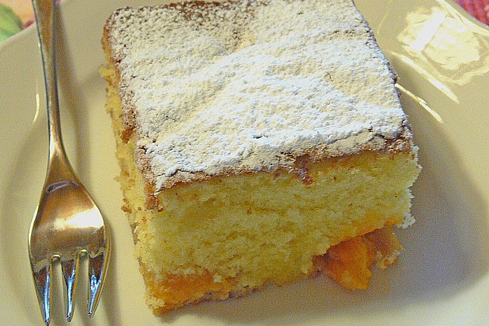 Marillenkuchen  - mit versunkenen Marillen