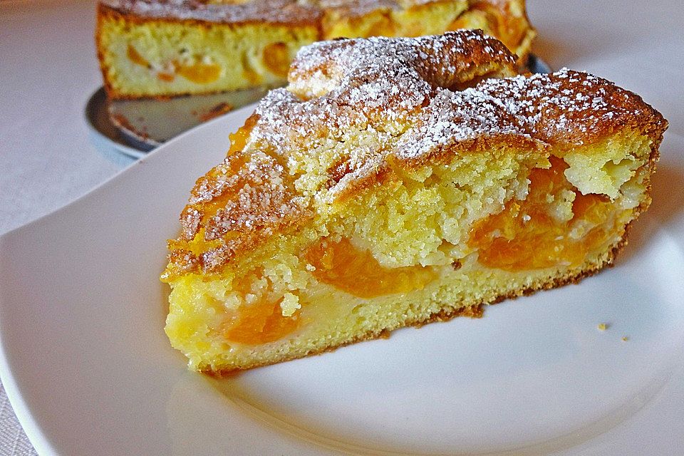 Marillenkuchen  - mit versunkenen Marillen