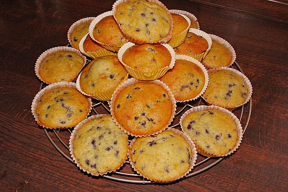 Muffins mit Blaubeeren