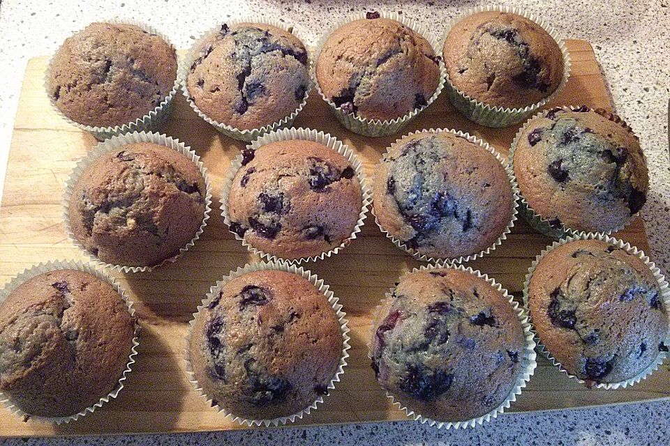 Muffins mit Blaubeeren