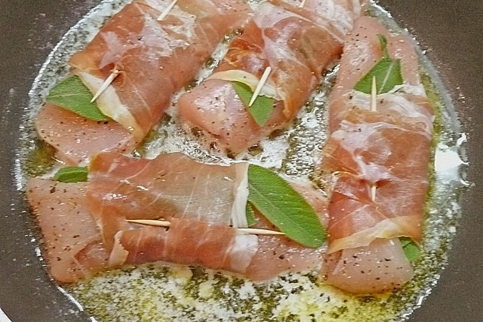 Hähnchen Saltimbocca