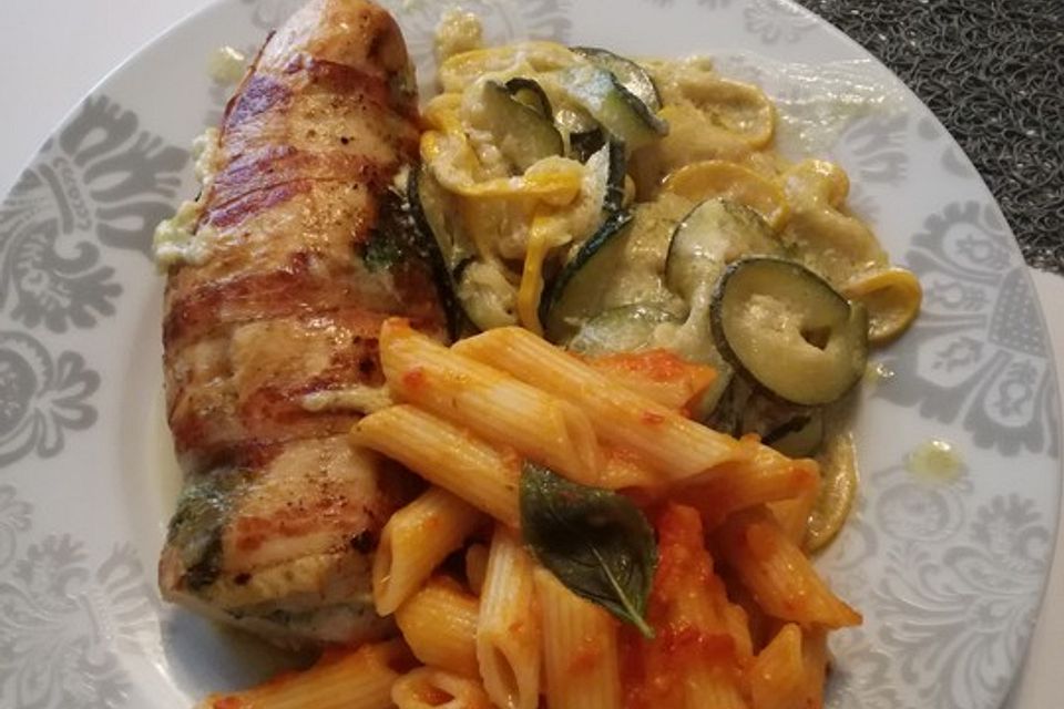 Hähnchen Saltimbocca