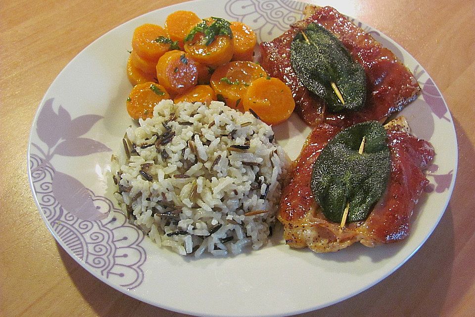 Hähnchen Saltimbocca