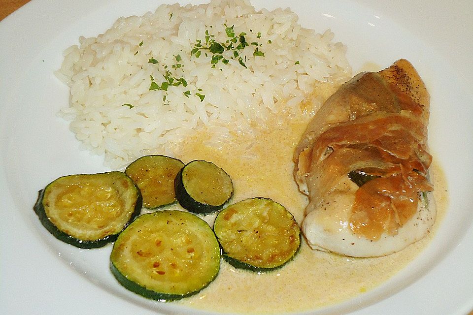 Hähnchen Saltimbocca