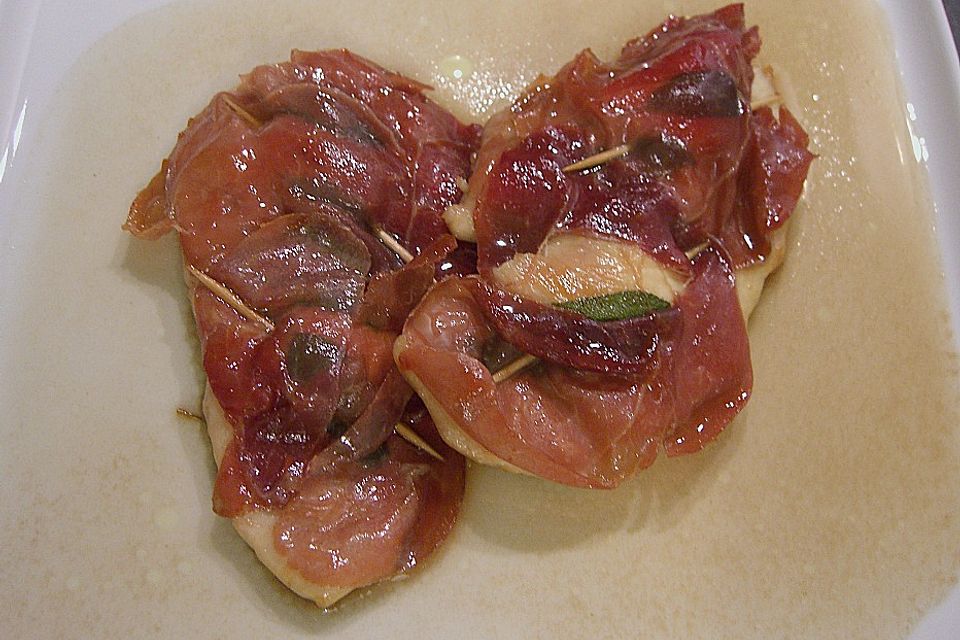 Hähnchen Saltimbocca