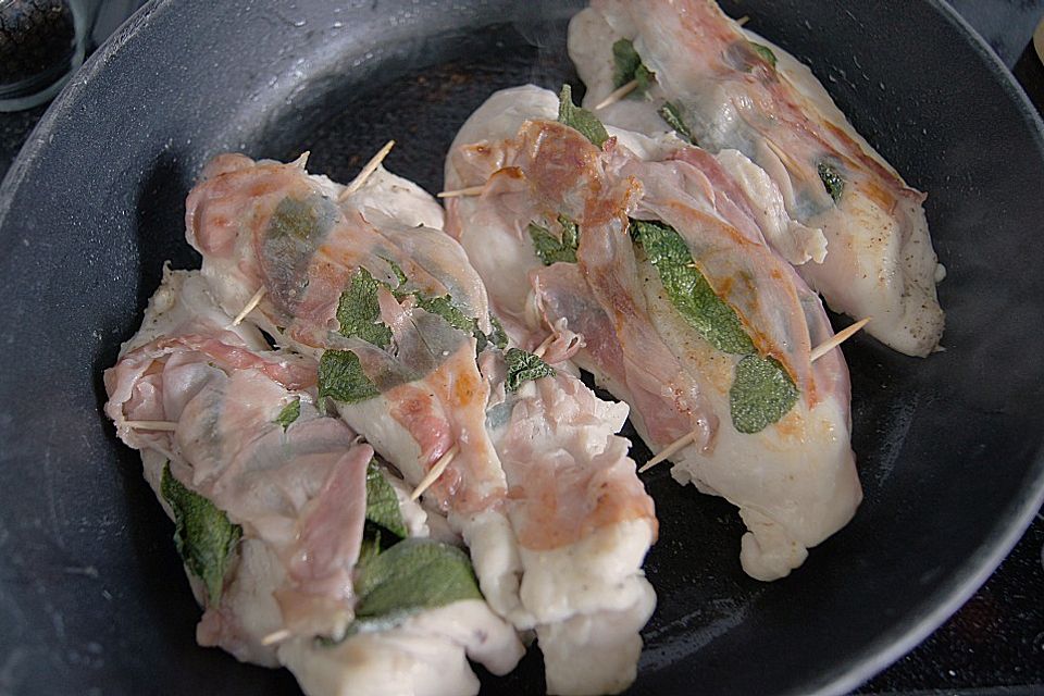 Hähnchen Saltimbocca