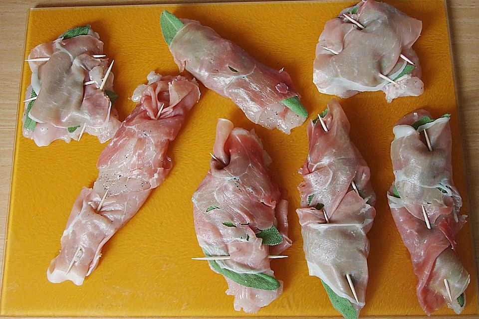 Hähnchen Saltimbocca