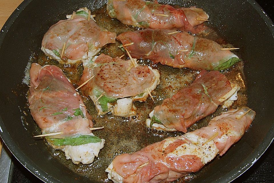 Hähnchen Saltimbocca