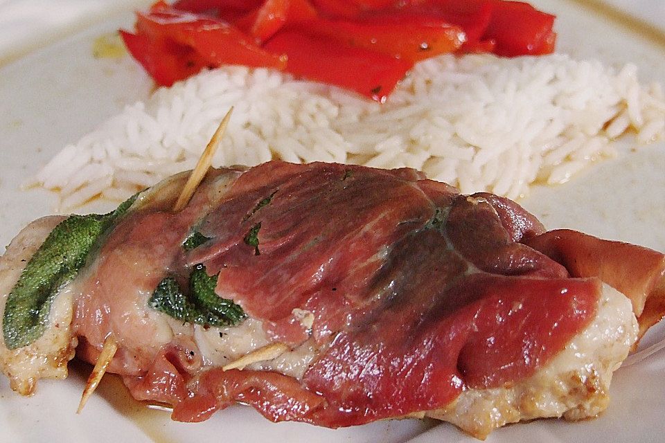 Hähnchen Saltimbocca