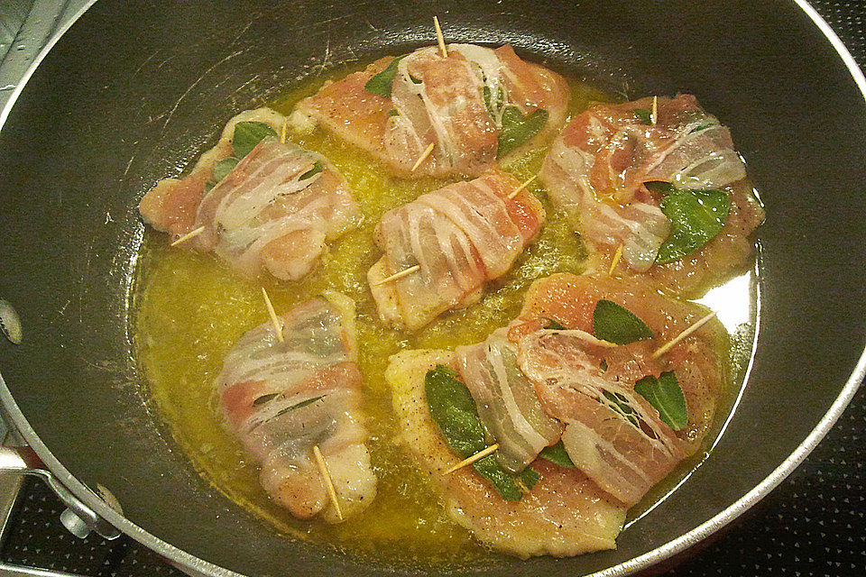 Hähnchen Saltimbocca