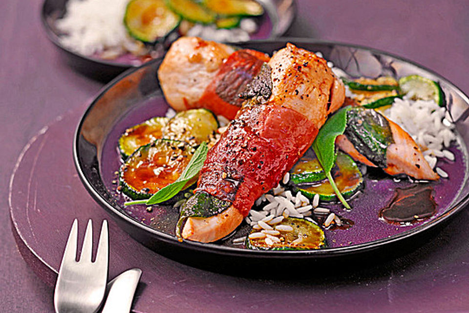 Hähnchen Saltimbocca