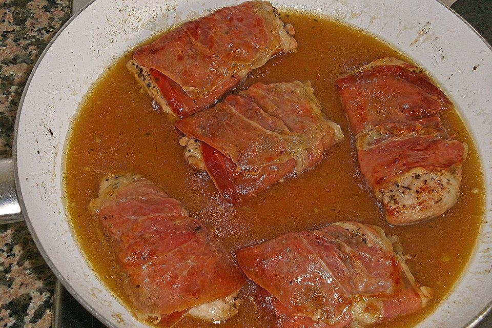 Hähnchen Saltimbocca