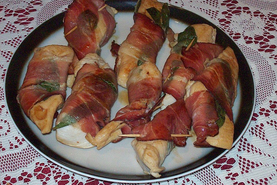 Hähnchen Saltimbocca