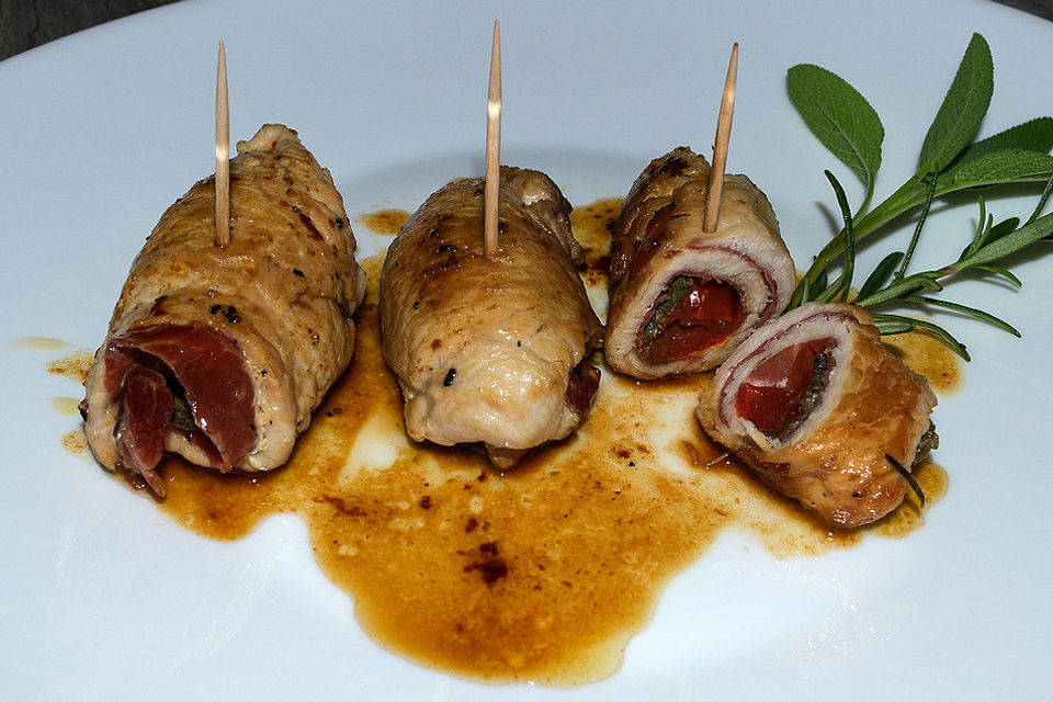 Hähnchen Saltimbocca