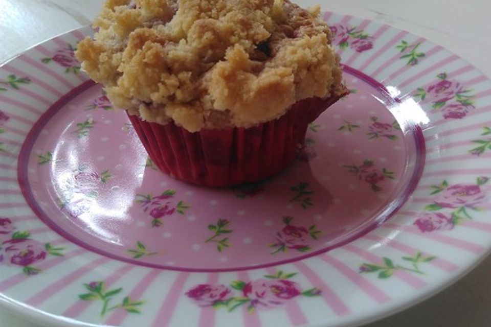 Himbeer - Muffins mit Streuseln