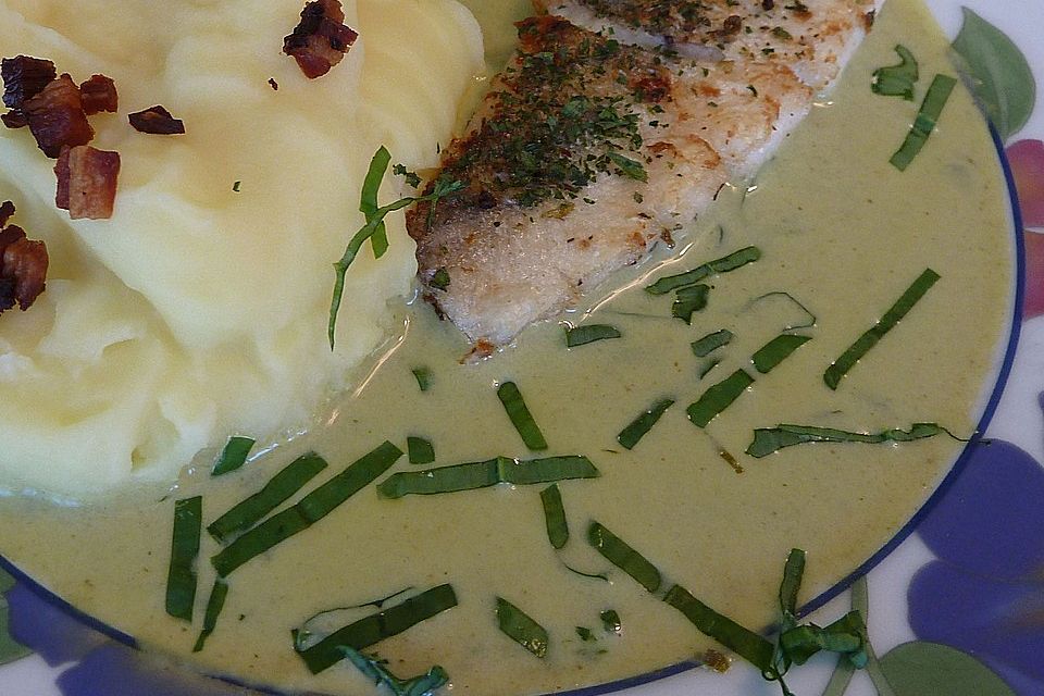 Bärlauchsauce zu Fisch