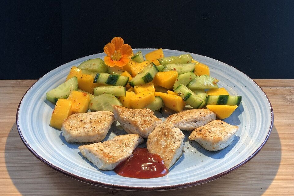 Gurken - Mango - Salat