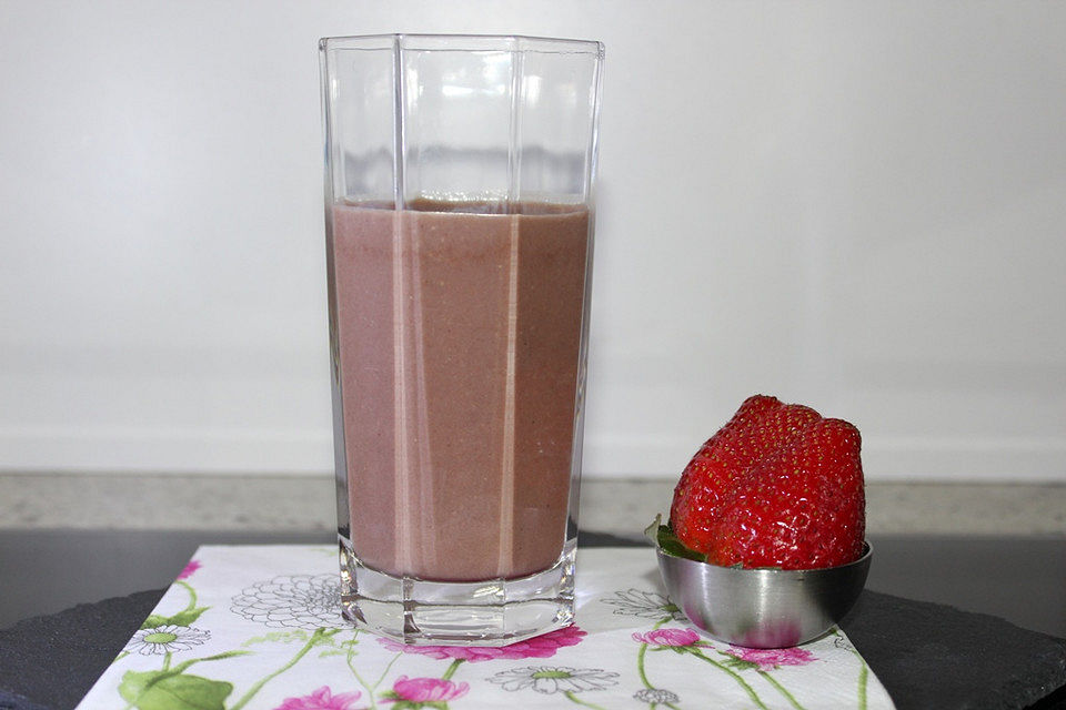 Schoko Erdbeer Smoothie