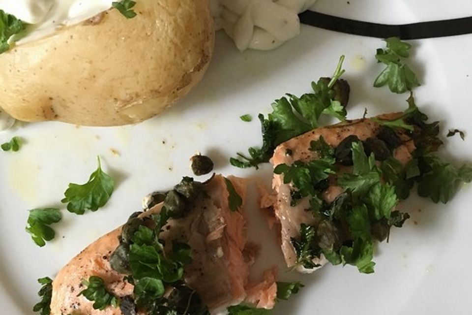 Lachs aus dem Backofen