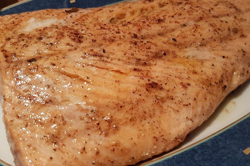 Lachs aus dem Backofen