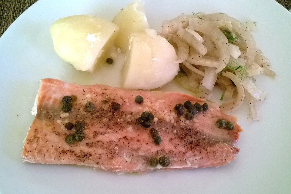 Lachs aus dem Backofen