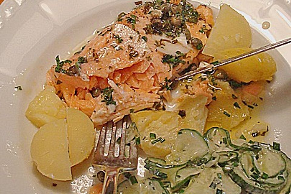 Lachs aus dem Backofen