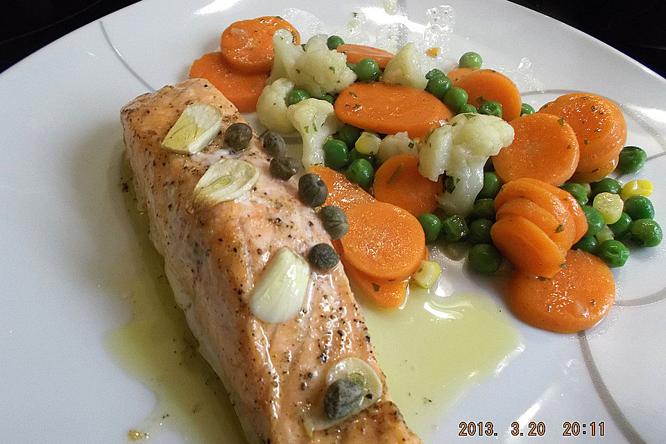 Lachs aus dem Backofen