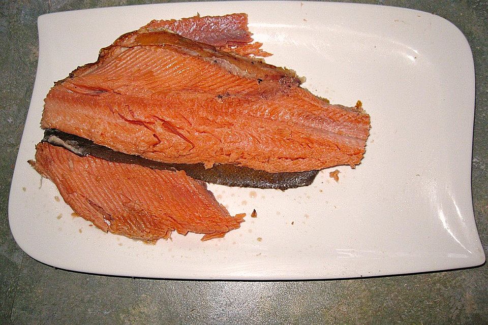 Lachs aus dem Backofen