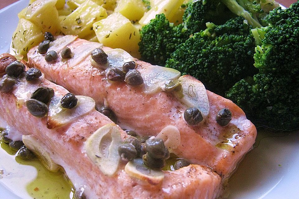 Lachs aus dem Backofen