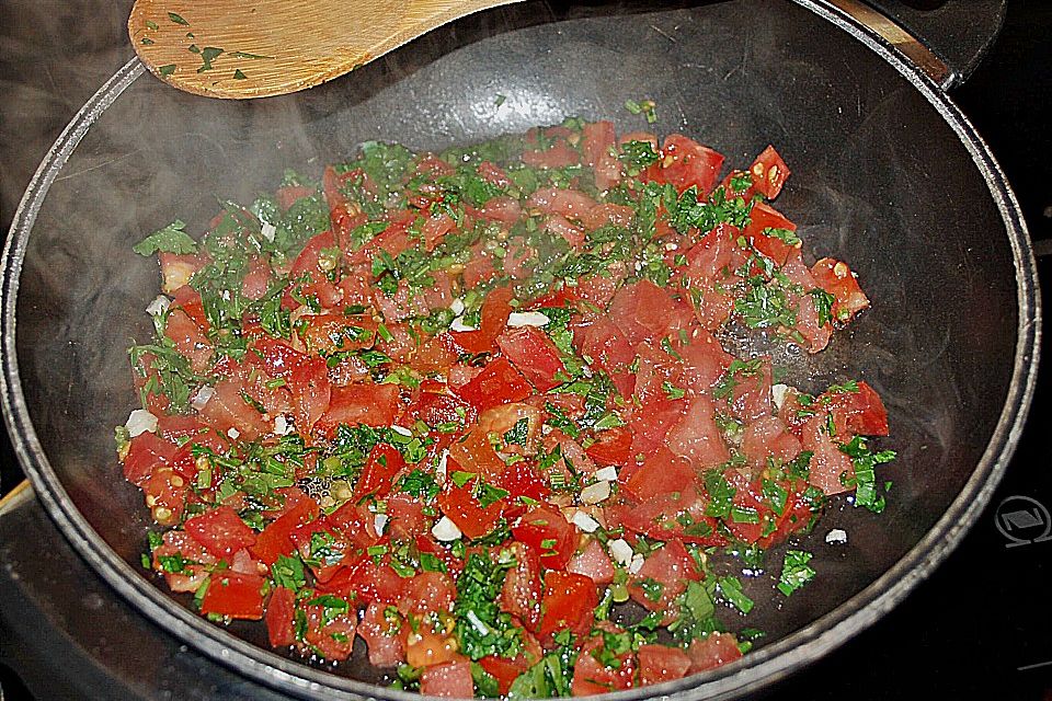 Leichtes Tomaten-Omelette