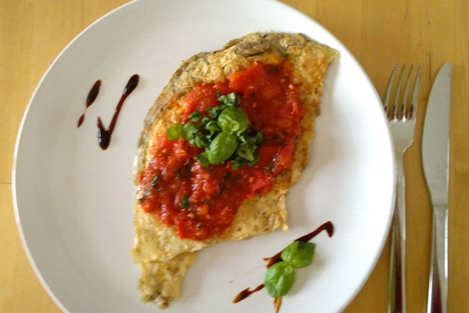 Leichtes Tomaten-Omelette