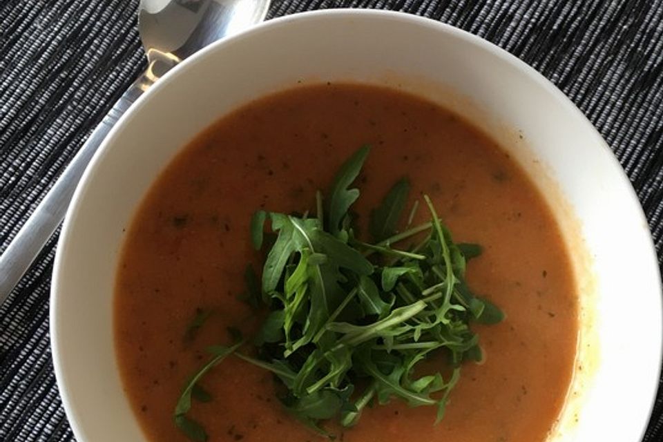 Äußerst feine Tomatencremesuppe