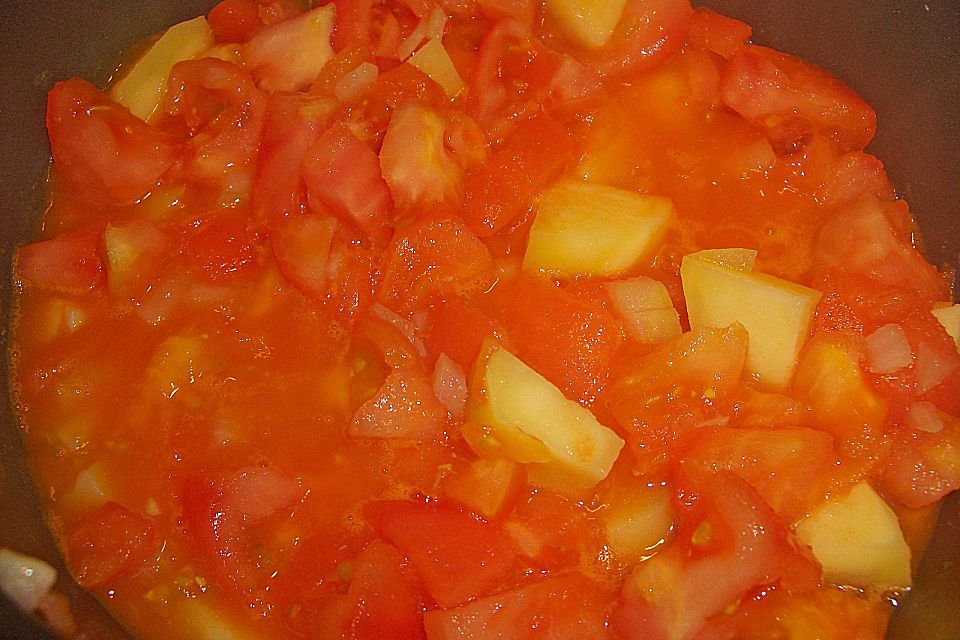 Äußerst feine Tomatencremesuppe