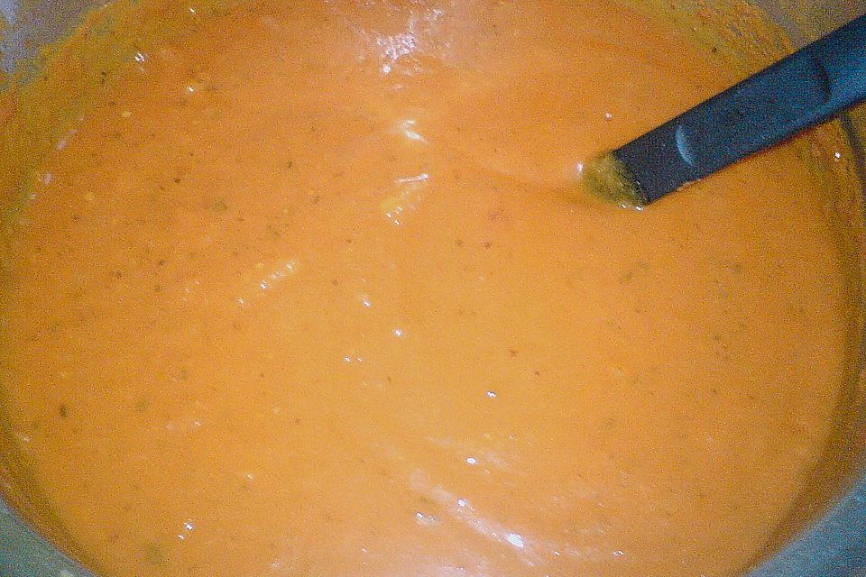 Äußerst feine Tomatencremesuppe