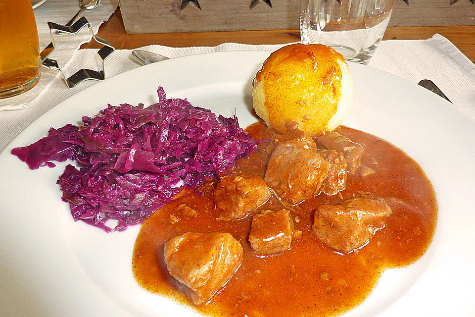 Gulasch im Schnellkochtopf