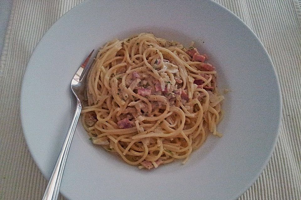 Spaghetti Carbonara 'light'