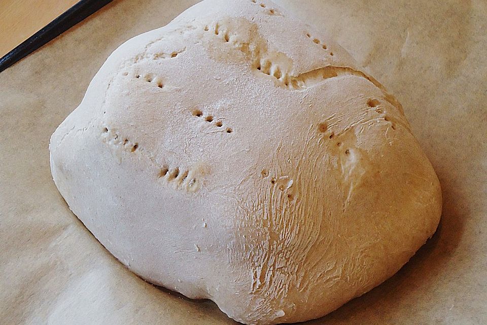 Schinken gebacken in Brotteig