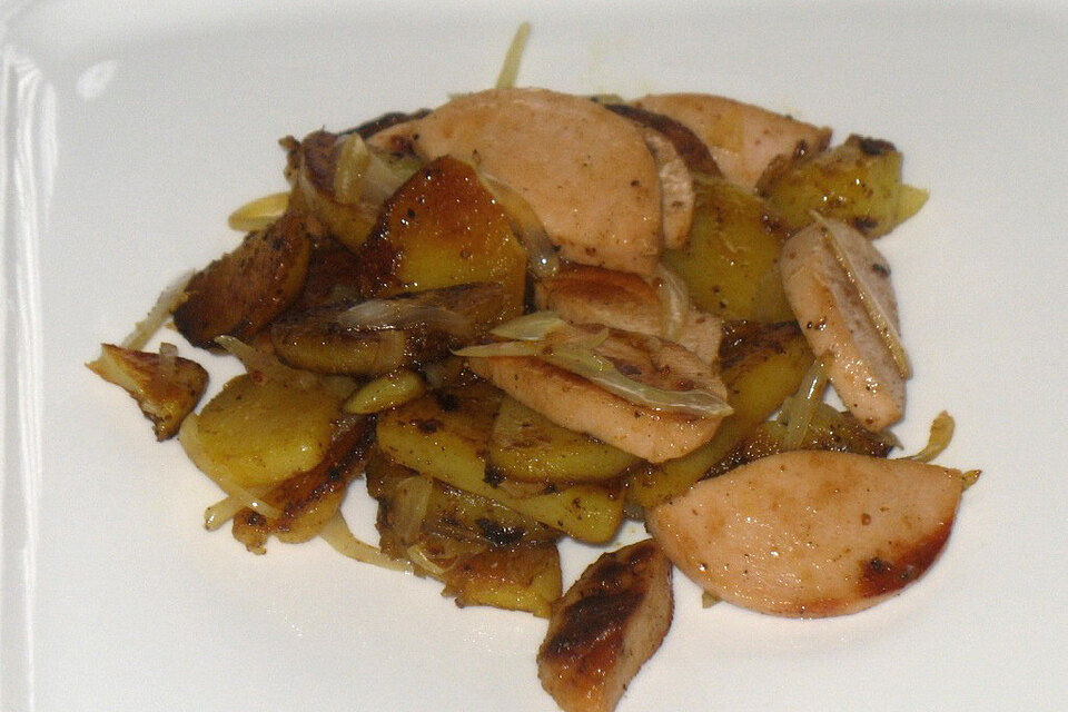 Kartoffel - Fleischwurst - Pfanne